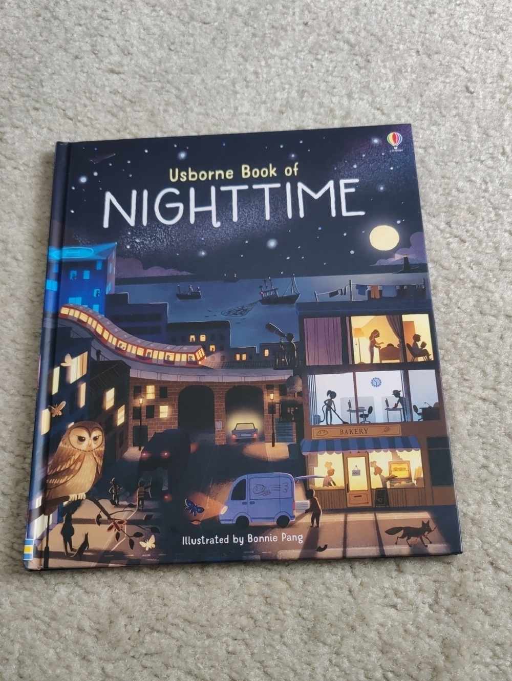 Usborne Book of Nighttime Kids Picture Limited Edition Y2K Retro Educational